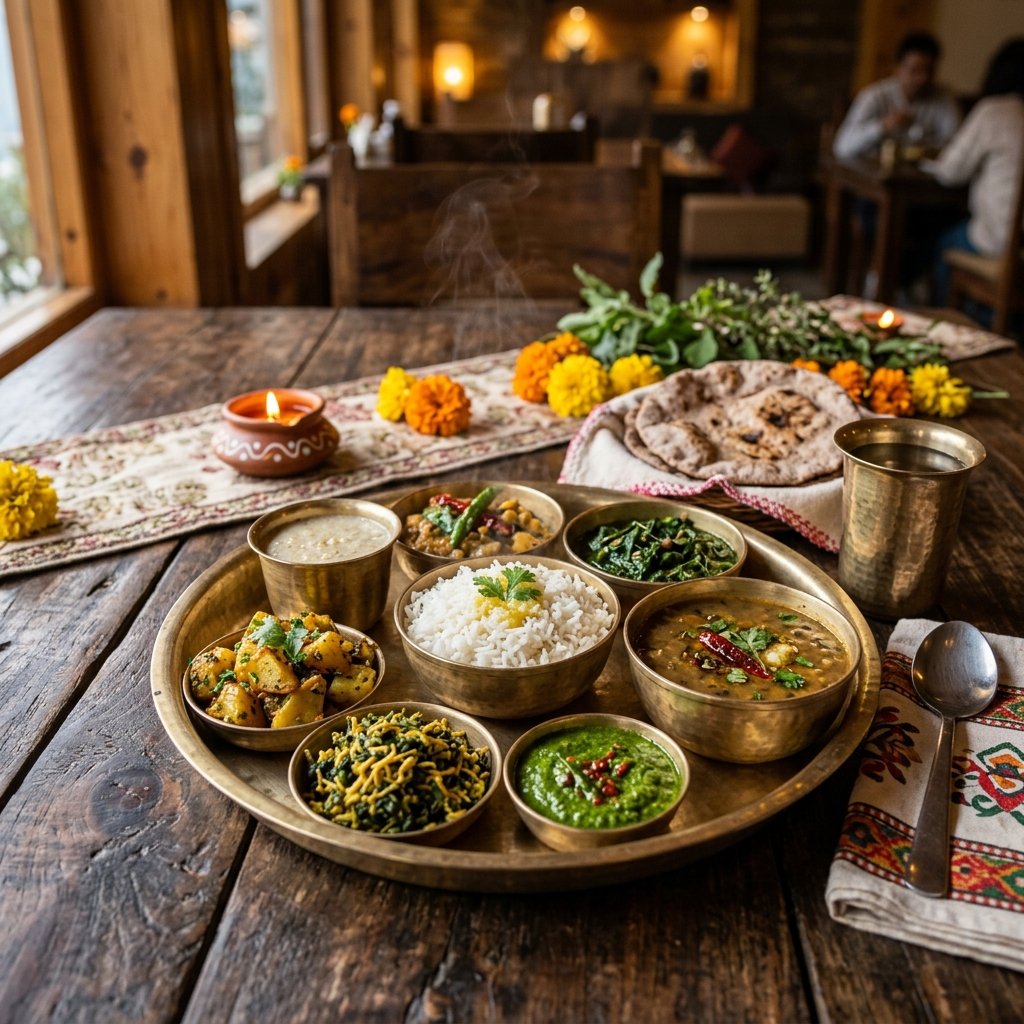 Pahadi Thali Dish